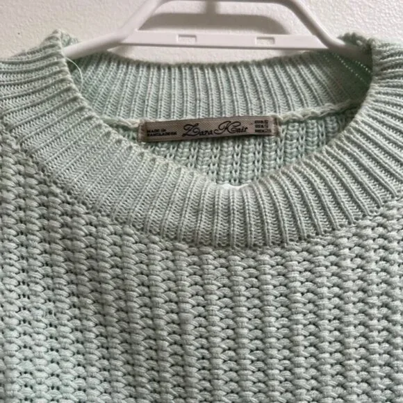 Zara Cropped Knit Sweater S - Picture 4 of 5